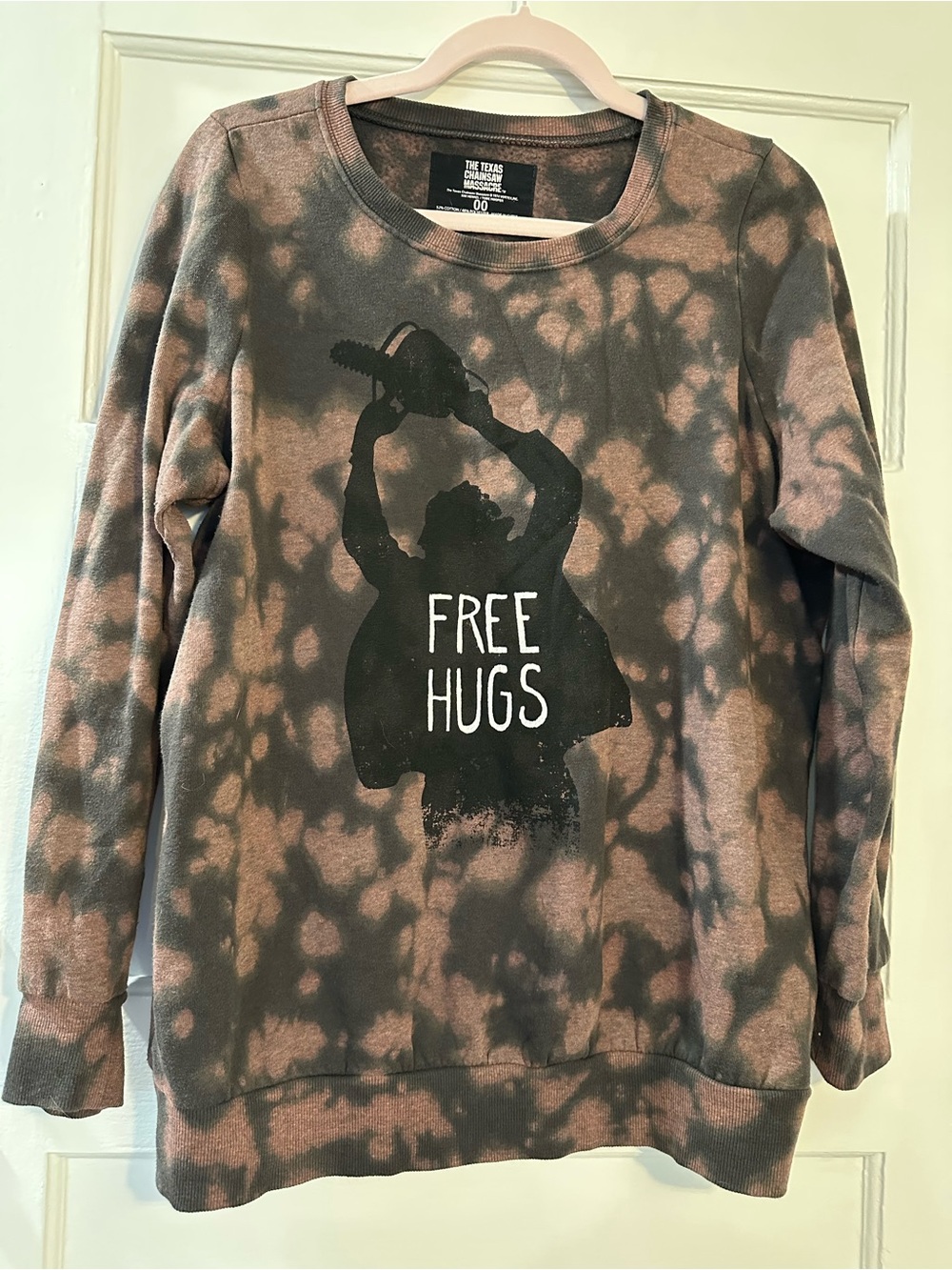 Torrid Texas Chainsaw Massacre Sweatshirt Sz 00 Medium/Large Tie Dye Goth Unisex